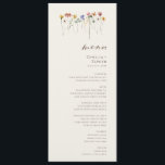 繊細な山花 |ベージュ庭園の結婚式ディナー メニュー<br><div class="desc">この繊細な山花 ベージュ庭園の結婚式ディナーメニューはボホシンプル虹の夏のためのお洒落完璧な結婚メニュー。鮮やかで魅力的なピンク、イエロー、オレンジ、金ゴールド色の花模様与えは、この製品はミニマリストのヴィンテージヒッピー春園のでエレガントす。デザインモダンはアート繊細で、クラシックの草地を水の色で自然描いている。あなたは目指す方が、このデザインは救済秋や春や夏の目標に向けて達成結婚できる!製品の感じデザインに関しては、お気軽にお問い合わせ下さい。喜んで救済い!</div>