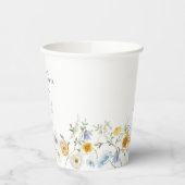 繊細な山花 紙コップ (左)