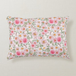 繊細な庭のバラ アクセントクッション
