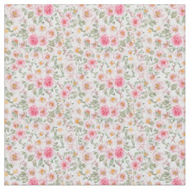 繊細な庭のバラ ファブリック