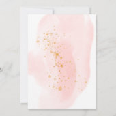 繊細な庭園フローラ優雅な結婚式 招待状 (裏面)