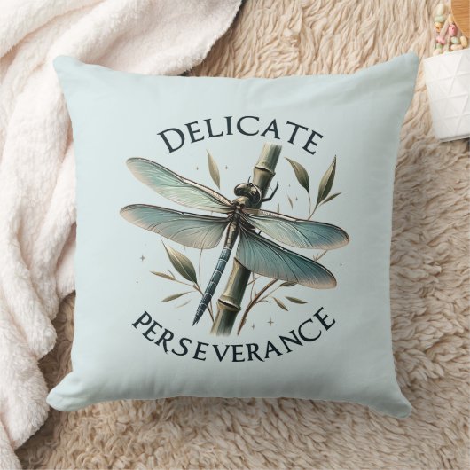 繊細な忍耐力 – ドラゴン芸術的フライ クッション (ブランケット)