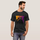 繊細な性格だが、猫ヴィンテージを刺す Tシャツ (正面フル)
