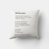 繊細な恋の詩 クッション (裏面)