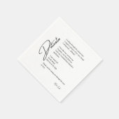 繊細な恋の詩 スタンダードカクテルナプキン (角)