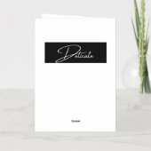 繊細な恋の詩 箔グリーティングカード (裏面)