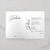 繊細な恋の詩 箔グリーティングカード (外側レイダウン)