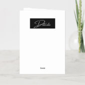 繊細な恋の詩 箔グリーティングカード (裏面)