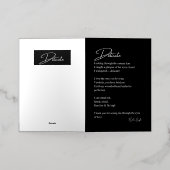 繊細な恋の詩 箔グリーティングカード (外側レイダウン)