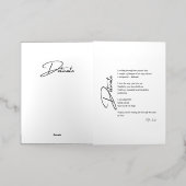 繊細な恋の詩 箔グリーティングカード (外側レイダウン)