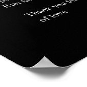 繊細な愛の詩の詩のウォールアートポスターデコール ポスター (角)