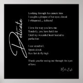 繊細な愛の詩の詩のウォールアートポスターデコール ポスター (正面)