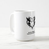 繊細な愛情Tシャツ コーヒーマグカップ (正面左)