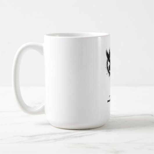 繊細な愛情Tシャツ コーヒーマグカップ (左)