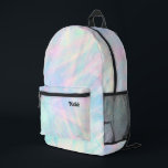 繊細な抽象芸術パステルパターン プリントバックパック<br><div class="desc">パステルバックパック</div>
