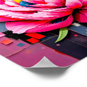 繊細な抽象芸術モダンスタイル ポスター (角)