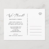 繊細な新しいホーム引っ越しました移動 案内ポストカード (裏面)