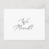 繊細な新しいホーム引っ越しました移動 案内ポストカード (正面)
