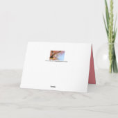 繊細な日本のアプリコットの花 サンキューカード (裏面)