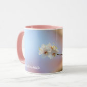 繊細な日本のアプリコットの花 マグカップ (正面左)