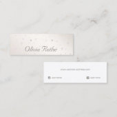 繊細な星スタッドイヤリングディスプレイ スキニー名刺 (正面/裏面)