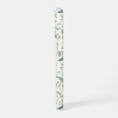 繊細な春グリーンボタニックパターン iPhone 16ケース (左側面)