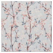 繊細な春桜花の模様 ファブリック (クローズアップ)