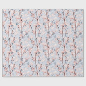繊細な春桜花の模様 ラッピングペーパー (フラット)