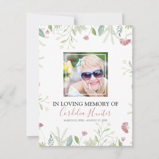 繊細な春花模様 |葬祭命令 (正面)