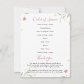 繊細な春花模様 |葬祭命令 (裏面)