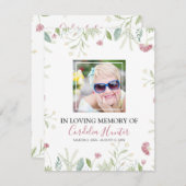 繊細な春花模様 |葬祭命令 (正面/裏面)