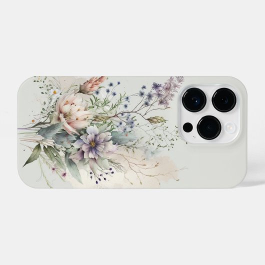 繊細な春野草 iPhoneケース (裏面横)