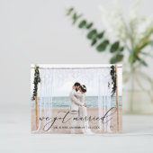 繊細な書得跡結婚した ポストカード (スタンド正面)