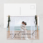 繊細な書得跡結婚した ポストカード (正面/裏面)