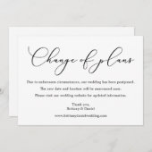 繊細な書結婚道の計画書の変更 セーブザデート (正面/裏面)