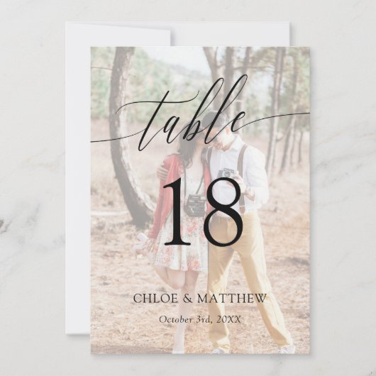 繊細な書結婚道写真の表番号 (正面)