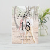 繊細な書結婚道写真の表番号 (スタンド正面)