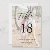 繊細な書結婚道写真の表番号 (裏面)