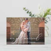 繊細な書道得結婚したのカード サンキューカード (スタンド正面)