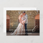 繊細な書道得結婚した結婚我 ポストカード (正面/裏面)