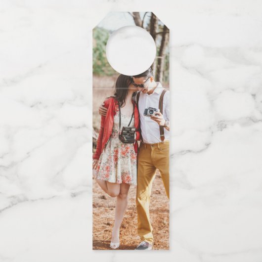 繊細な書道結婚式の引き出物ありがとう ボトルネックタグ (裏面)