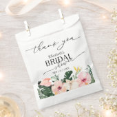 繊細な書道 |ありがとうございますブライダルシャワー フェイバーバッグ (クリップ留めされた状態)
