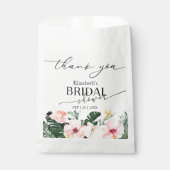繊細な書道 |ありがとうございますブライダルシャワー フェイバーバッグ (正面)
