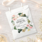 繊細な書道 |ありがとうございますブライダルシャワー フェイバーバッグ (クリップ留めされた状態)