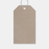 繊細な書道 |クラフト結婚の歓迎 ギフトタグ (裏面)