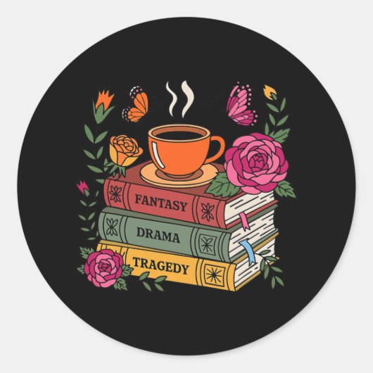 繊細な本アンチトランプシャツ本ファンタジードラマTr ラウンドシール (正面)