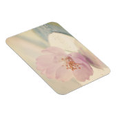 繊細な柔らかいピンクのさくらんぼ花 マグネット (右側)