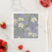 繊細な柳の枝と花 スタンダードカクテルナプキン (インサイチュ)