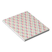 繊細な格子縞 ノートパッド (アングル)