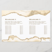 繊細な桃の重ね書きパンフレット (裏面)